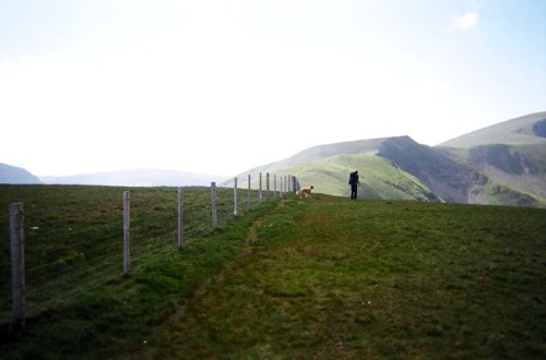 photo of hike guide Nick and his sheepdog Oscar